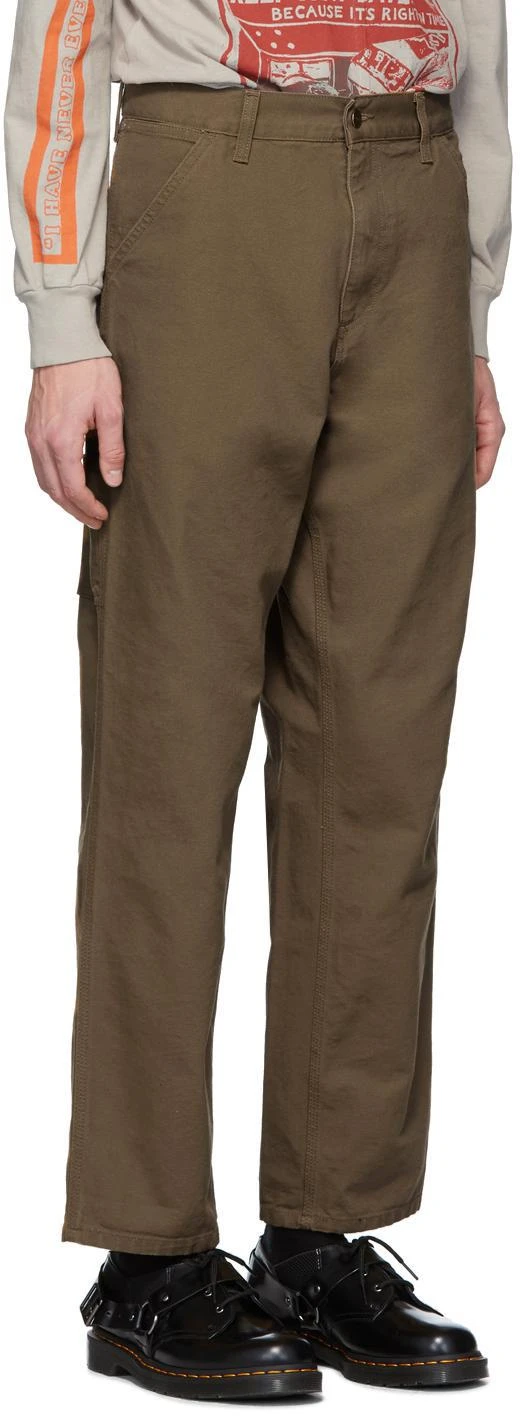 商品Carhartt WIP|Brown Single Knee Trousers,价格¥621,第2张图片详细描述