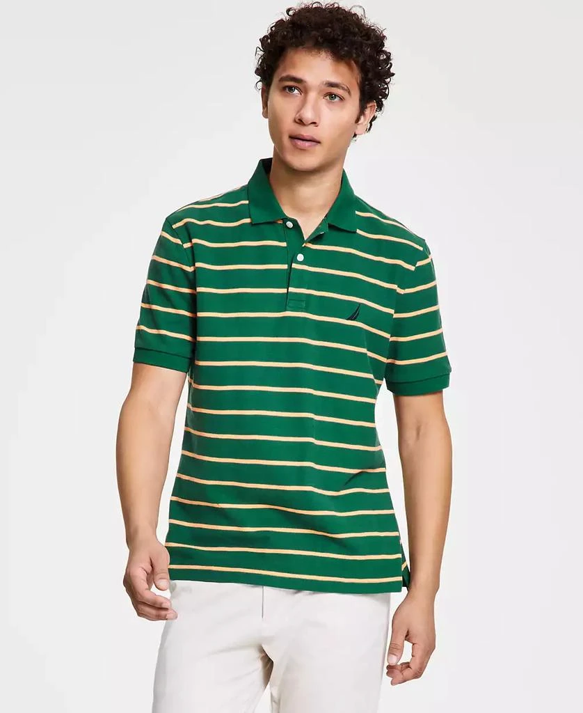 商品Nautica|Men's Classic-Fit Striped Performance Deck Polo,价格¥125,第3张图片详细描述