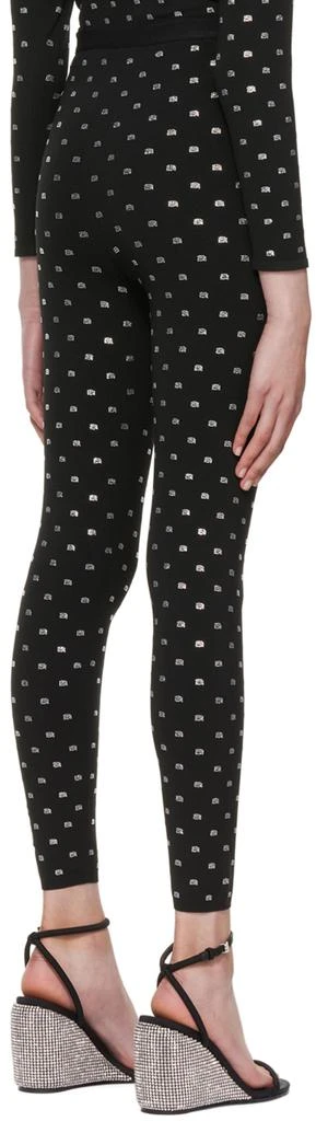 商品Alexander Wang|黑色 Crystal Logo 紧身裤,价格¥7429,第3张图片详细描述