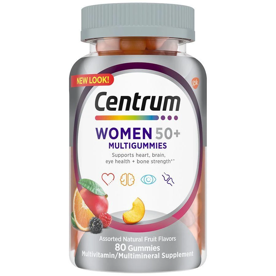 商品Centrum|Women 50+, Multivitamin & Multimineral Gummies Assorted Fruit,价格¥113,第1张图片