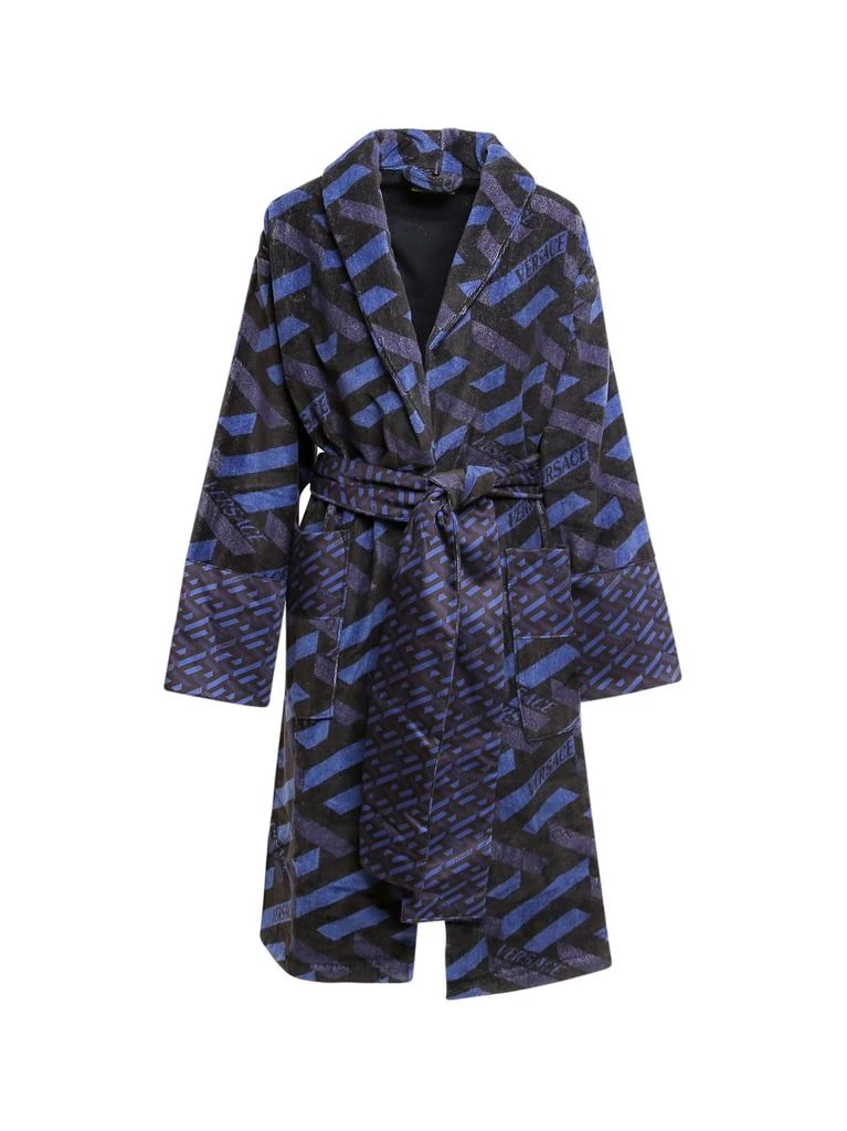 商品Versace|Versace La Greca Tied Waist Bathrobe,价格¥2873,第1张图片