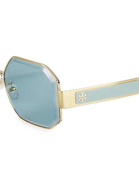 商品Tory Burch|60MM Geometric Sunglasses,价格¥1535,第5张图片详细描述