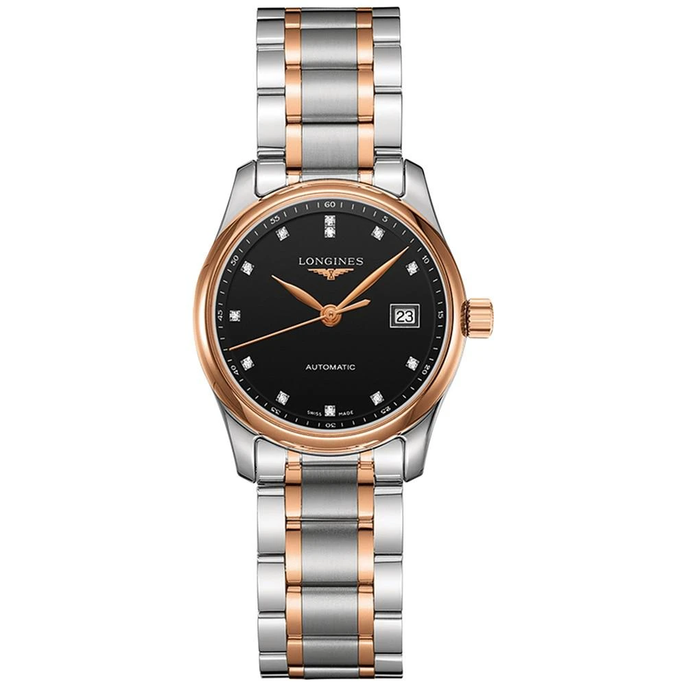 商品Longines|Women's Swiss Automatic The Longines Master Collection Two-Tone Stainless Steel Bracelet Watch 29mm L22575597,价格¥22414,第1张图片
