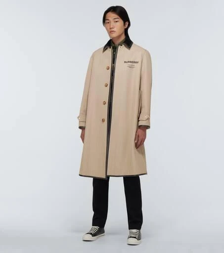 商品Burberry|Logo羊毛混纺大衣,价格¥20238,第2张图片详细描述