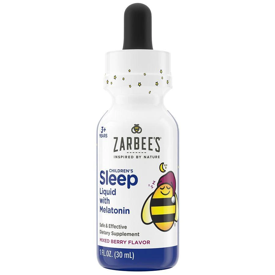 商品ZarBee's Naturals|Kids Sleep Supplement Liquid with 1 mg Melatonin, Natural Berry Mixed Berry, Fragrance-Free,价格¥81,第2张图片详细描述