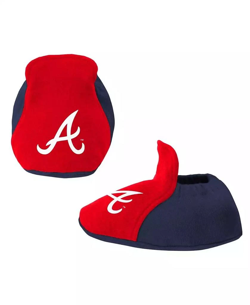 商品Outerstuff|Newborn and Infant Boys and Girls Navy, Red Atlanta Braves Three-Piece Love of Baseball Bib Bodysuit and Booties Set,价格¥238,第3张图片详细描述