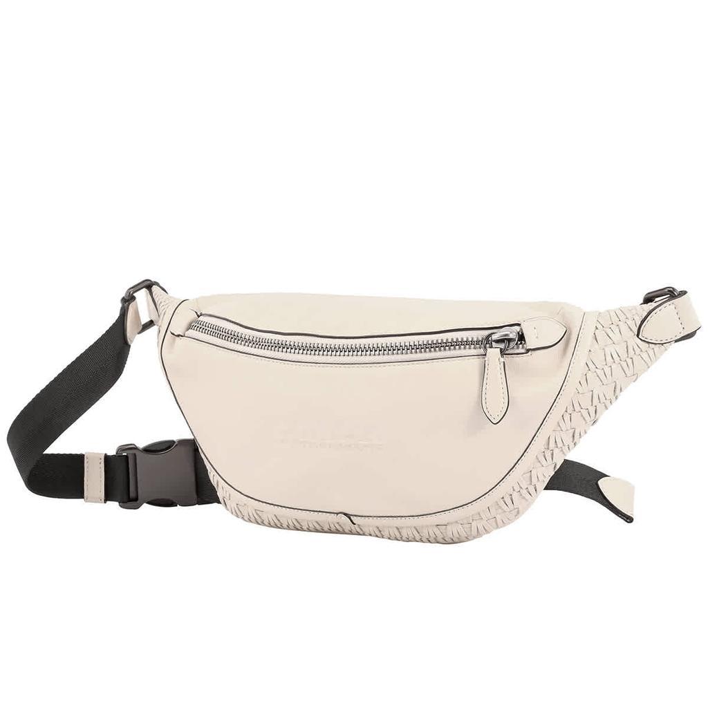 商品Coach|Mens League Belt Bag With Weaving in Ivory,价格¥1415,第1张图片