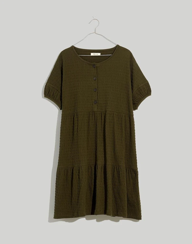 商品Madewell|(Re)sourced Crinkle-Knit Tiered Mini Dress,价格¥240,第5张图片详细描述