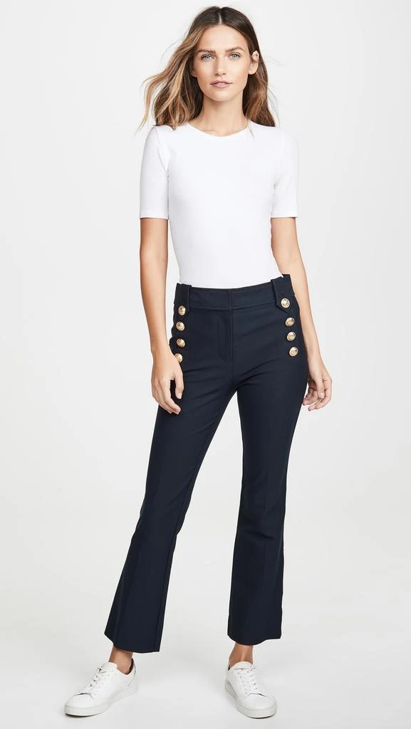 商品Derek Lam|Derek Lam 10 Crosby Robertson Cropped Flare Trousers with Sailor Buttons,价格¥1354,第5张图片详细描述