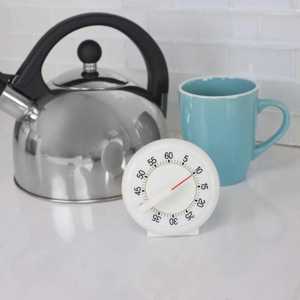 商品Home Basics|Home Basics 60 Minute Mechanical Kitchen Timer, White,价格¥115,第2张图片详细描述