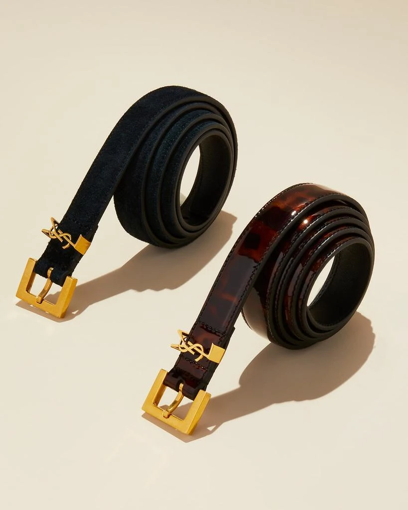 商品Yves Saint Laurent|YSL Monogram Leather Belt,价格¥3380,第2张图片详细描述