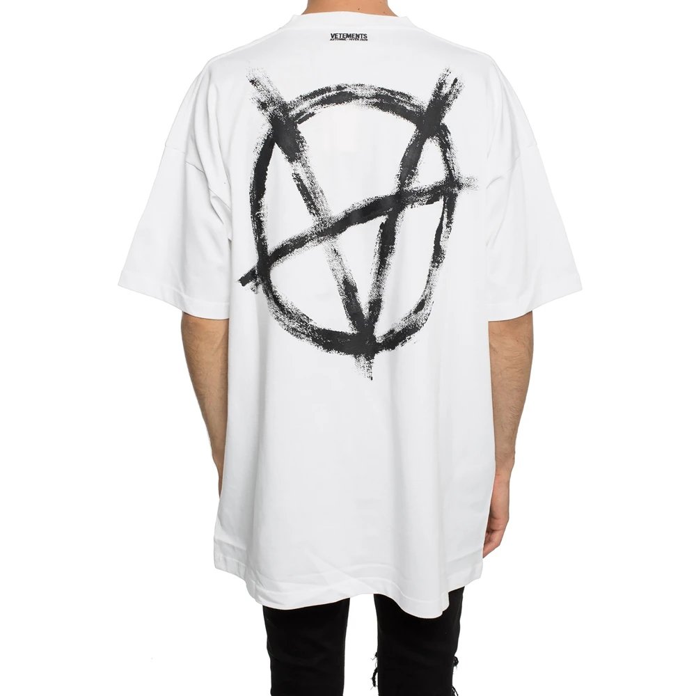 VETEMENTS 男士白色棉质短袖T恤 UAH20TR923-WHITE 商品