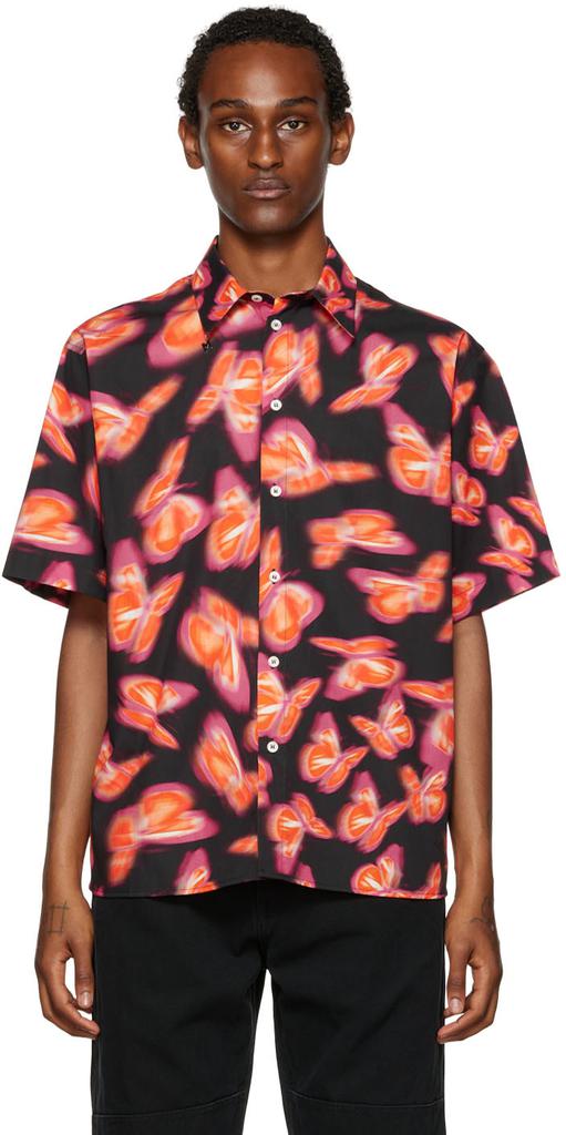 Pink & Orange Printed Shirt商品第1张图片规格展示