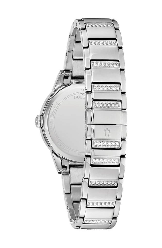 商品Bulova|Women's Turnstyle Crystal Accent Watch, 32.5mm,价格¥833,第2张图片详细描述