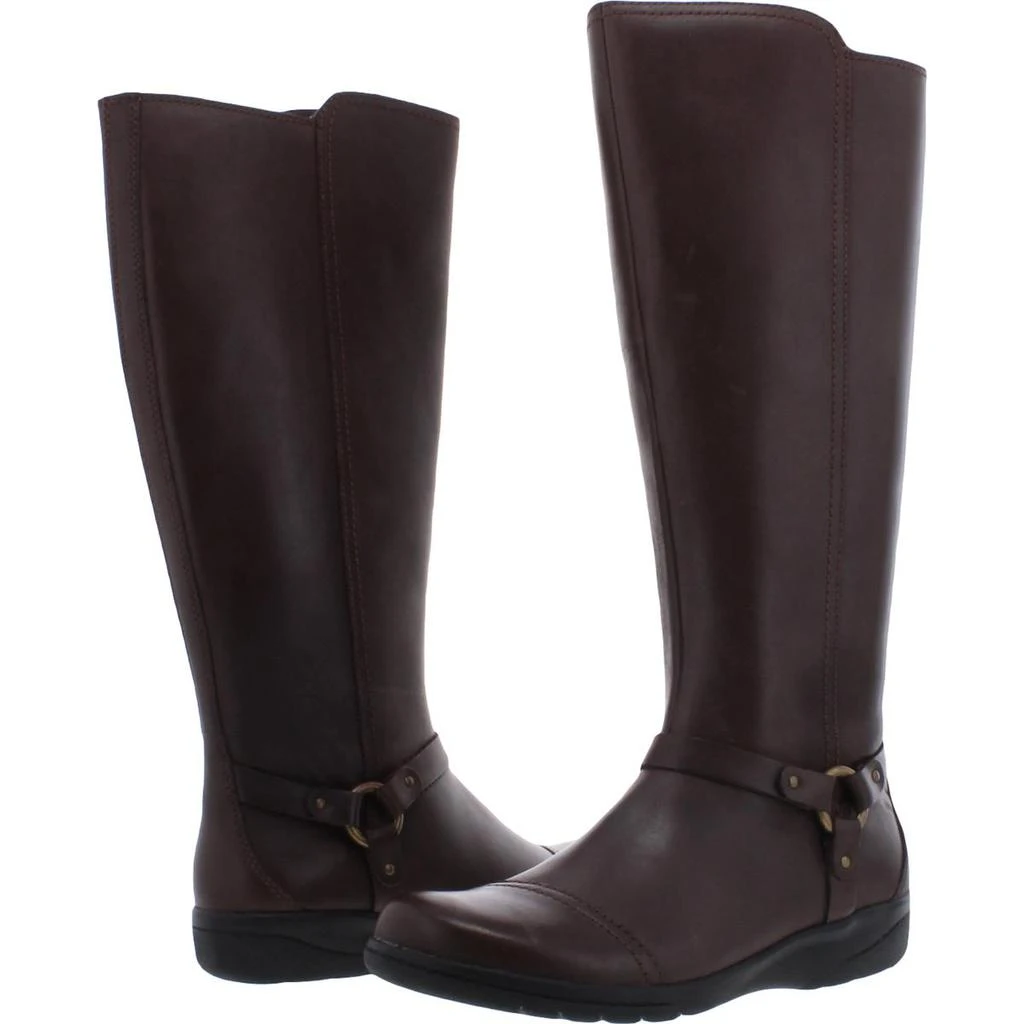 Clarks Women's Cheyn Lindie Leather Ortholite Tall Knee High Boots 商品