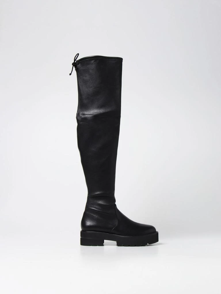 商品Stuart Weitzman|Lowland Ultralift Stuart Weitzman boots in nappa leather,价格¥2409,第1张图片