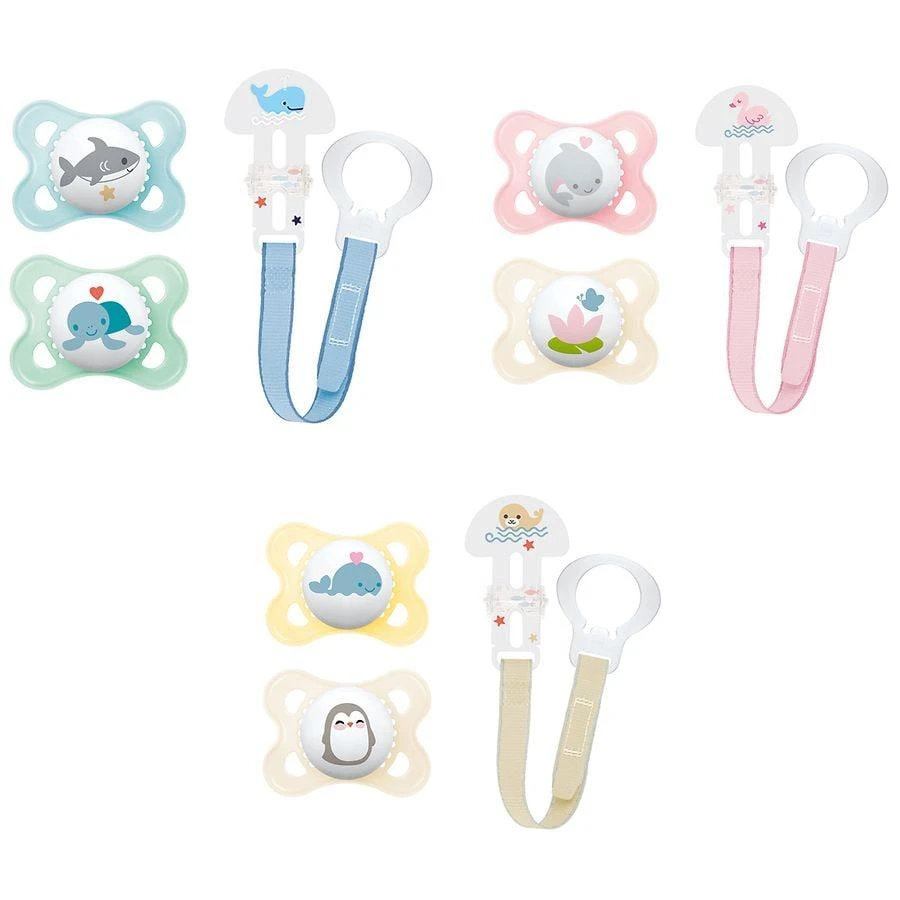 商品MAM|Orthodontic Pacifiers and Clip, 0-6 mos Value Pack,价格¥88,第2张图片详细描述