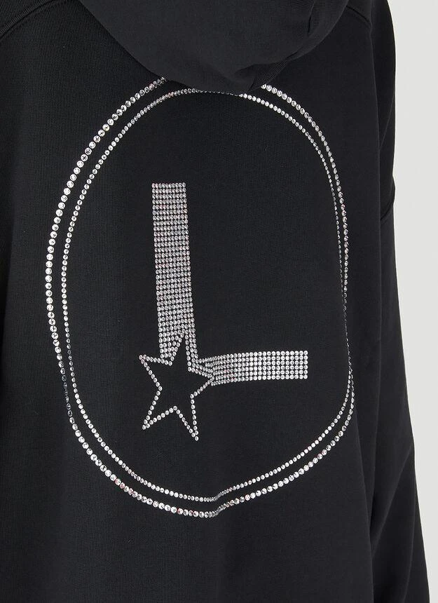 商品LOURDES|Logo Hooded Sweatshirt in Black,价格¥1116,第5张图片详细描述