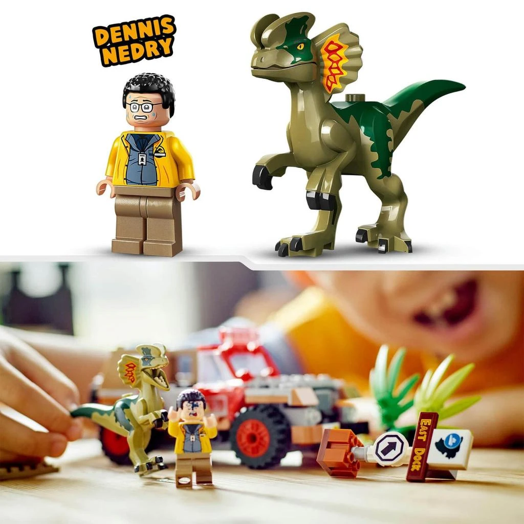 商品LEGO|LEGO Jurassic Park Dilophosaurus Ambush Dinosaur Toys (76958),价格¥237,第5张图片详细描述