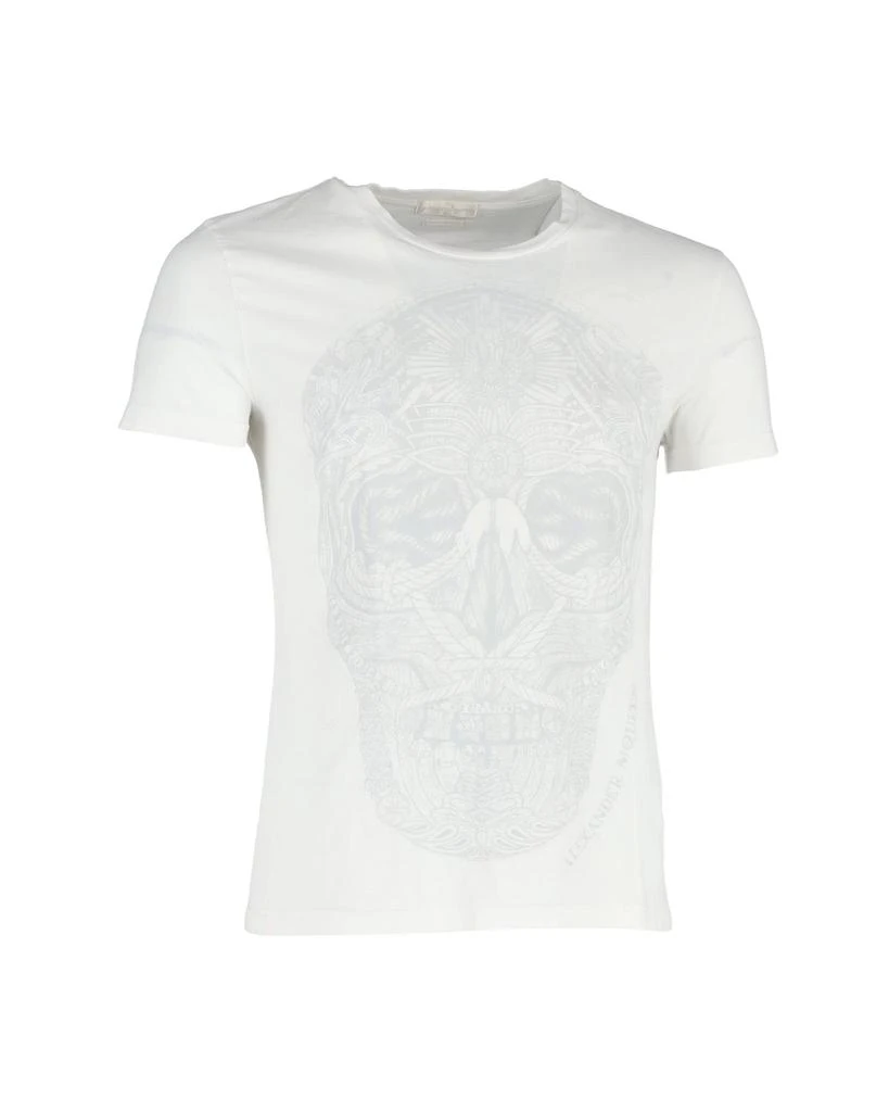 商品[二手商品] Alexander McQueen|Alexander McQueen Skull Print T-Shirt in White Cotton,价格¥855,第1张图片