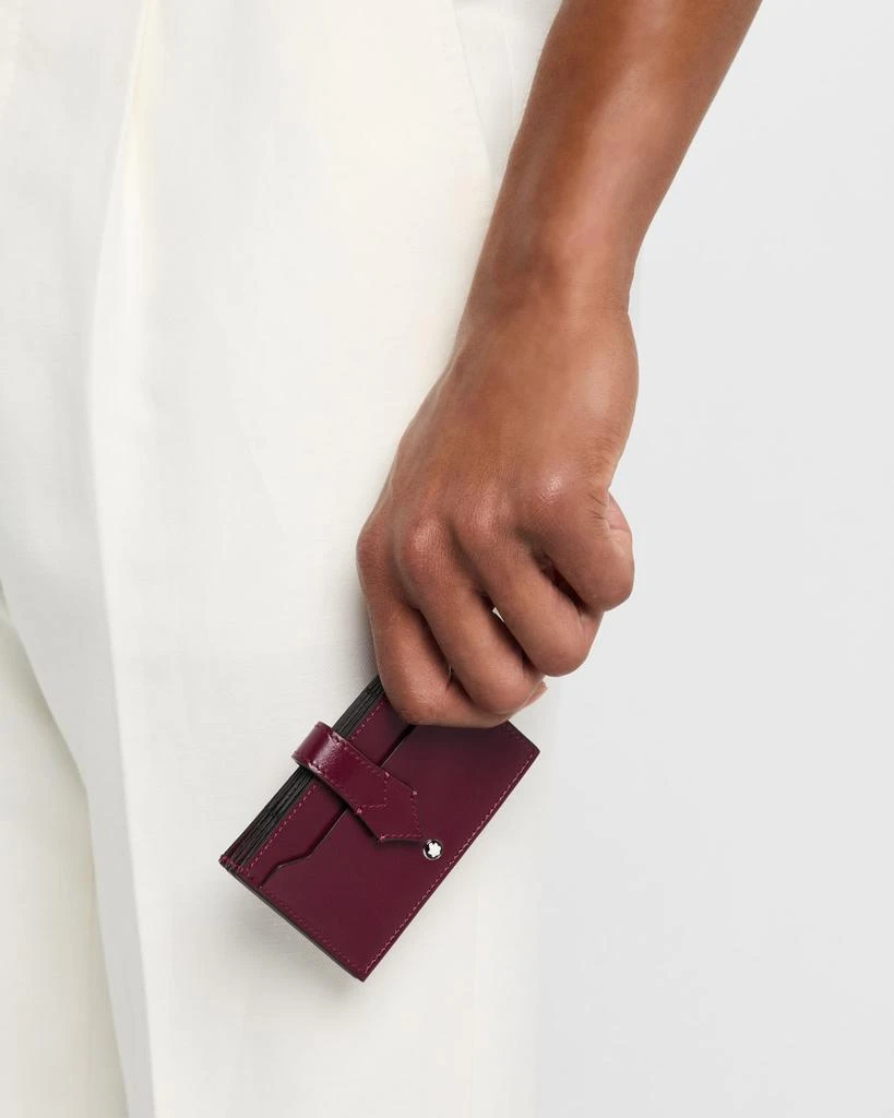 商品MontBlanc|Men's Meisterstuck Leather Bifold Card Holder,价格¥2602,第2张图片详细描述