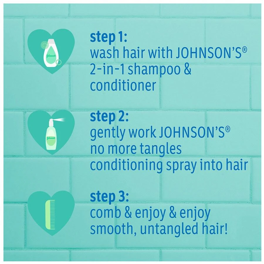 商品Johnson's Baby|Detangling 2-In-1 Shampoo & Conditioner,价格¥67,第3张图片详细描述