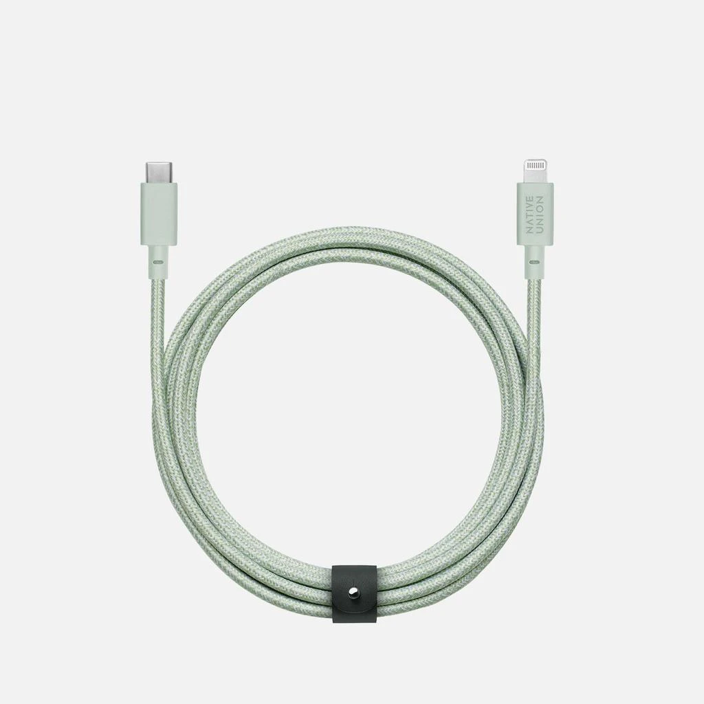 商品Native Union|Native Union Charging Belt Cable 3m - USB-C to Lightning - Sage,价格¥182,第1张图片