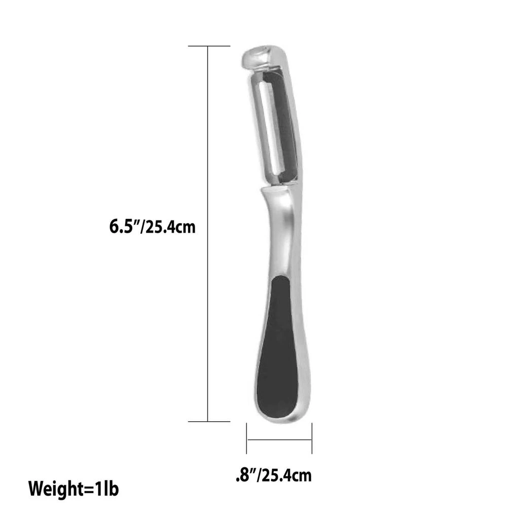 商品Home Basics|Home Basics Nova Collection Zinc Vertical Vegetable Peeler, Silver,价格¥115,第2张图片详细描述