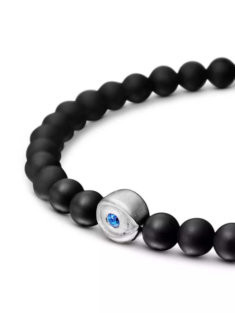 Spiritual Beads Evil Eye Bracelet in Sterling Silver 商品