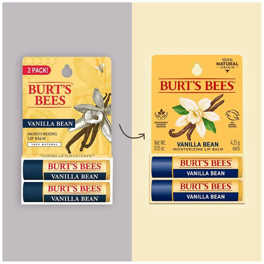 商品Burt's Bees|Lip Balm, Natural Origin Lip Care Vanilla Bean,价格¥52,第5张图片详细描述