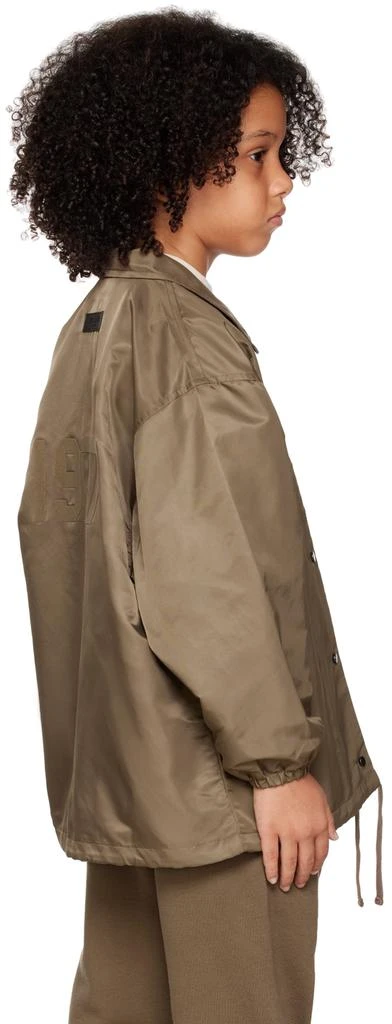 商品Essentials|Kids Brown '1977' Coaches Jacket,价格¥798,第3张图片详细描述