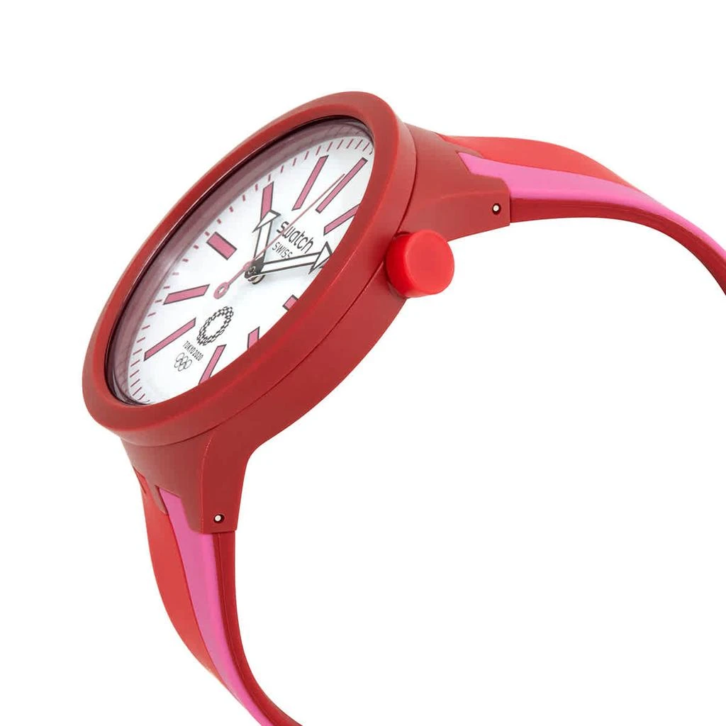 商品Swatch|BB Kurenai Red Quartz White Dial Men's Watch SO27Z101,价格¥750,第2张图片详细描述