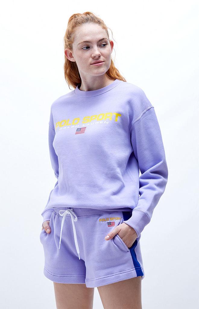 商品Ralph Lauren|Lavender Sport Fleece Sweat Shorts,价格¥314,第1张图片