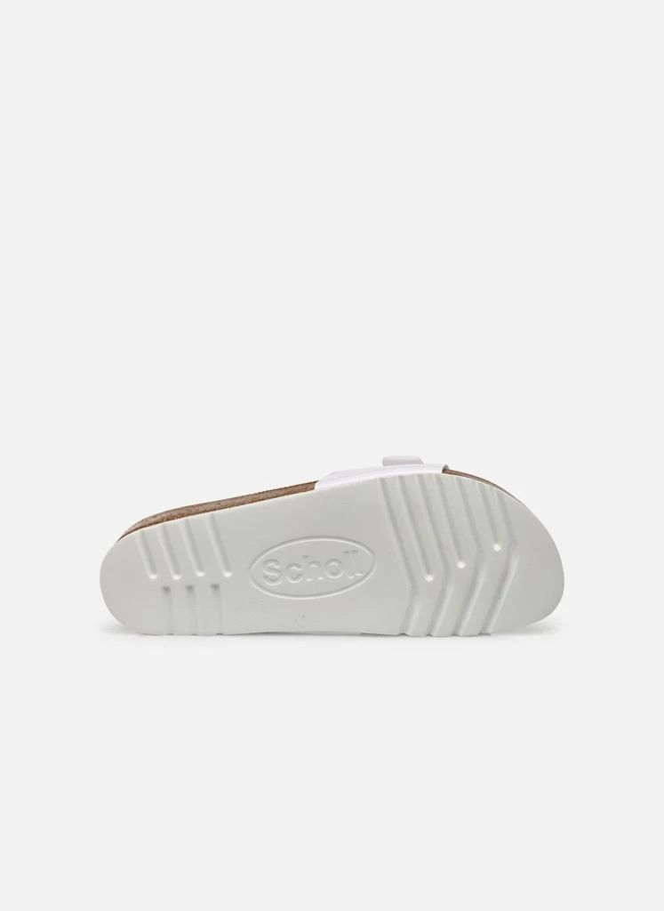 商品预计3周后发货 Scholl|Sandales Estelle Sparkling Synthetic - Blanc - Femme,价格¥398,第2张图片详细描述