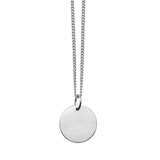 商品The Branch Jewellery|Sterling Silver Disc Pendant,价格¥369,第1张图片