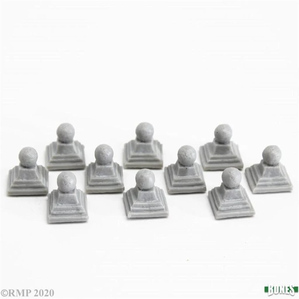 商品Reaper Miniatures|Bones - Graveyard Finial Orbs Miniatures,价格¥105,第1张图片