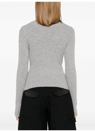 商品GIUSEPPE DI MORABITO|CRYSTAL CHAIN-LINK GREY SWEATER,价格¥2264,第3张图片详细描述