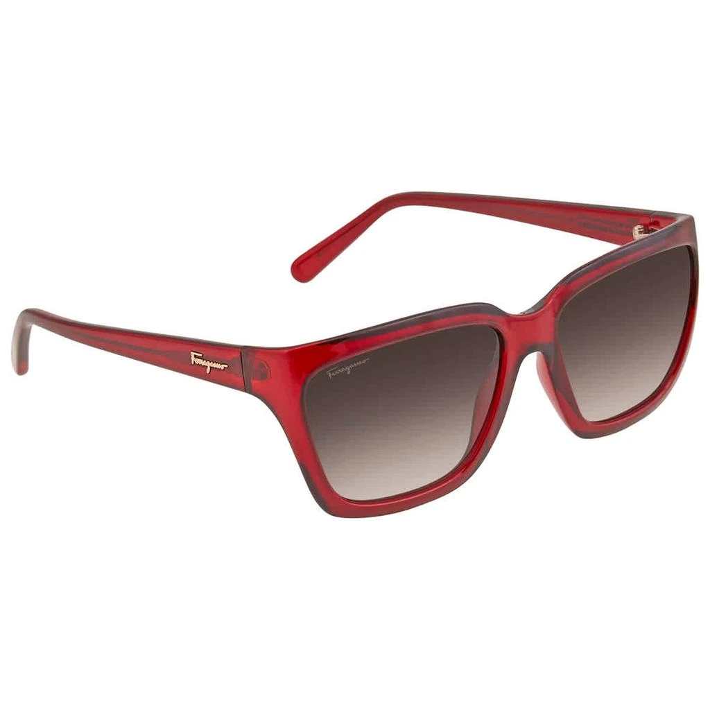 商品Salvatore Ferragamo|Grey Rectangular Ladies Sunglasses SF1018S 655 5917,价格¥411,第1张图片