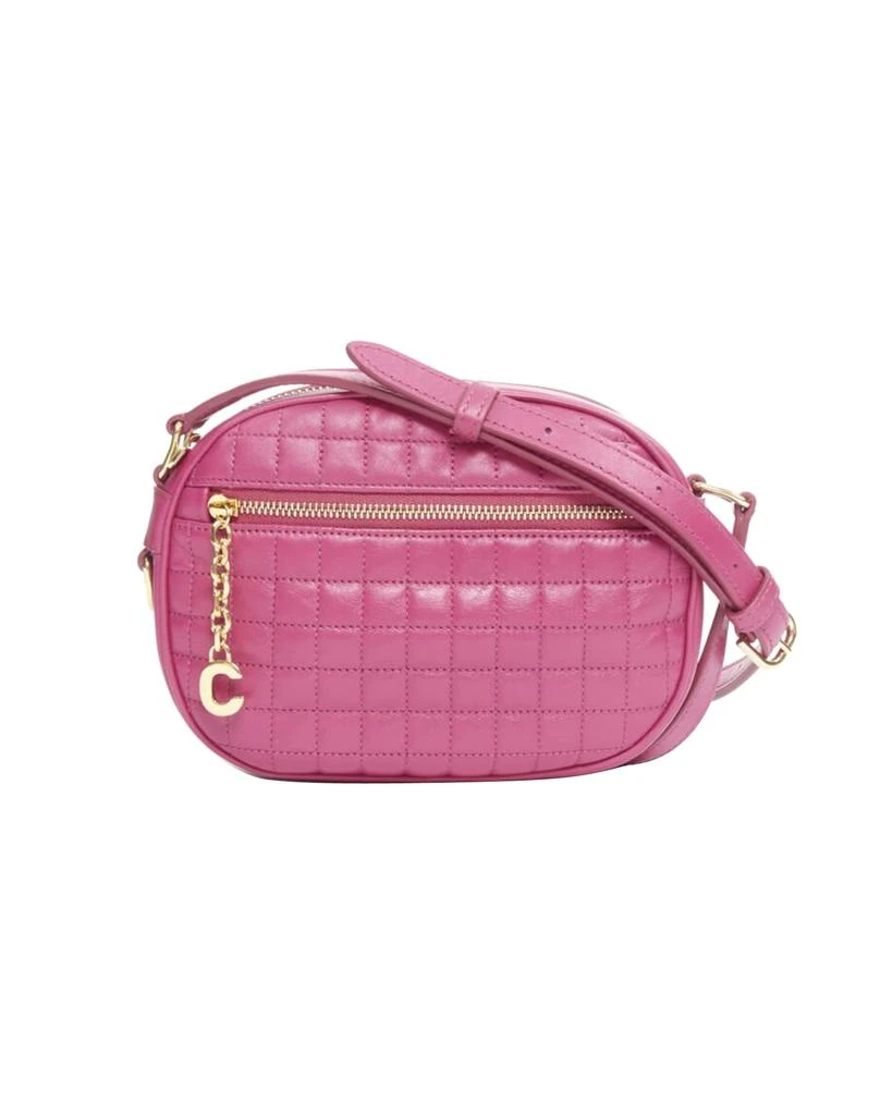 商品Celine|new CELINE Hedi Slimane 2019 C Charm pink quilted small crossbody camera bag,价格¥9841,第1张图片