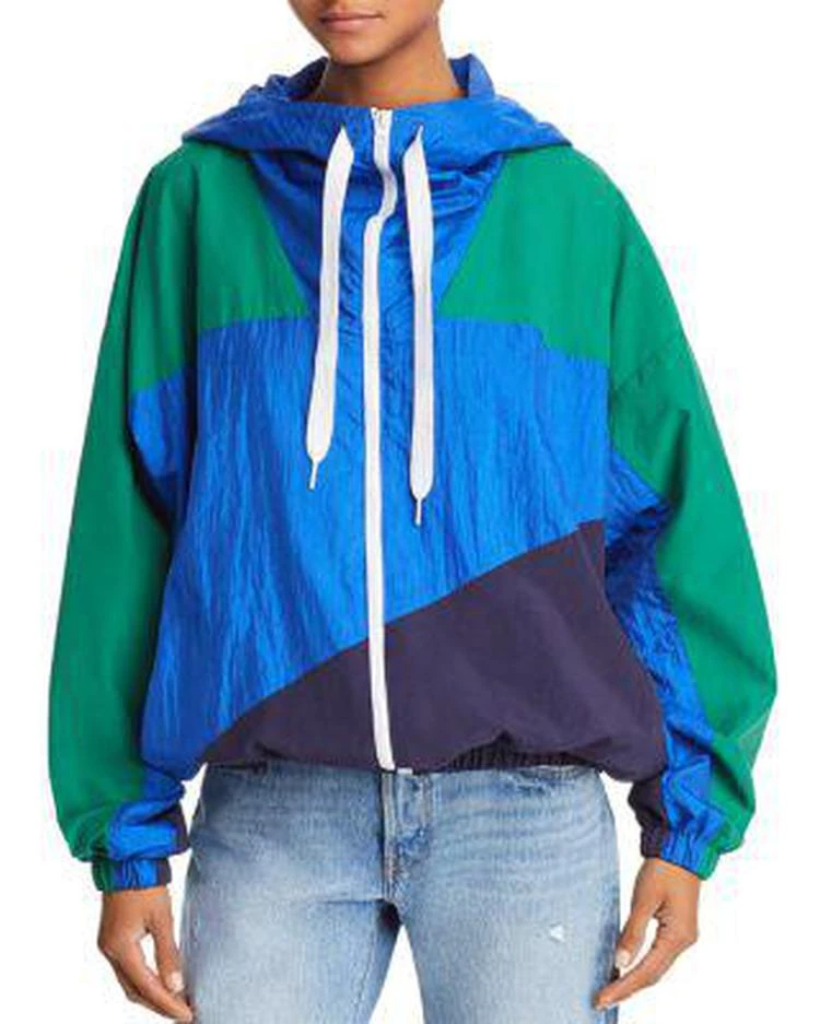 商品KENDALL & KYLIE|KENDALL and KYLIE Color-Block Windbreaker Jacket ,价格¥730,第1张图片