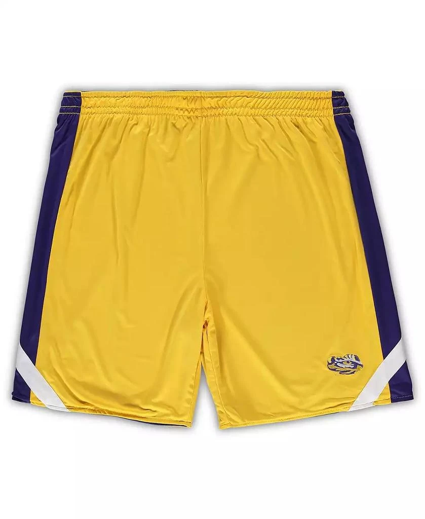 商品Colosseum|Men's Purple, Gold LSU Tigers Big and Tall Team Reversible Shorts,价格¥248,第3张图片详细描述