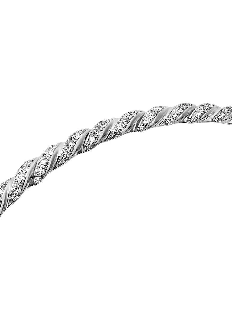 Sculpted Cable Flex Bracelet in 18K White Gold 商品