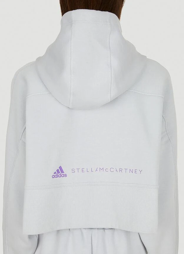商品Adidas|Front Zip Hooded Sweatshirt in Grey,价格¥746,第5张图片详细描述