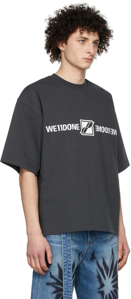 商品We11done|Grey Cotton T-Shirt,价格¥1134,第2张图片详细描述