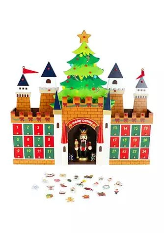 商品Northlight|20.5Inch Nutcracker Castle Christmas Advent Calendar Decoration,价格¥1366,第1张图片