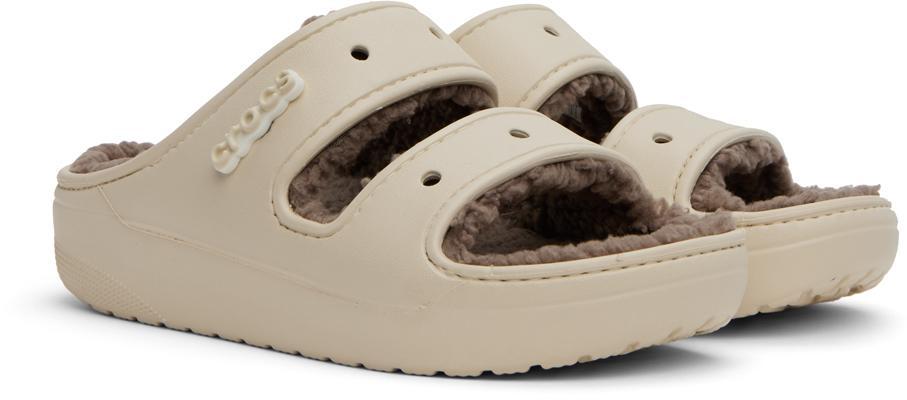 商品Crocs|Beige Classic Cozzzy Sandals,价格¥447,第6张图片详细描述