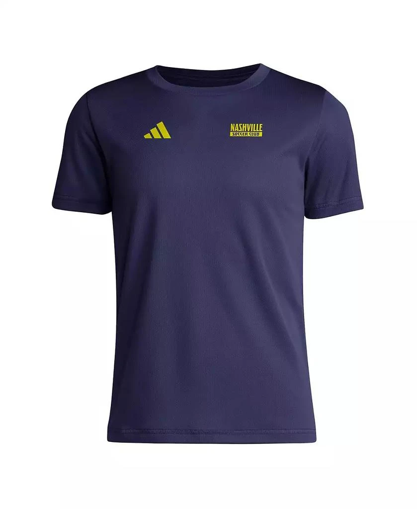 商品Adidas|Big Boys and Girls Navy Nashville SC Local Wrap T-Shirt,价格¥260,第2张图片详细描述