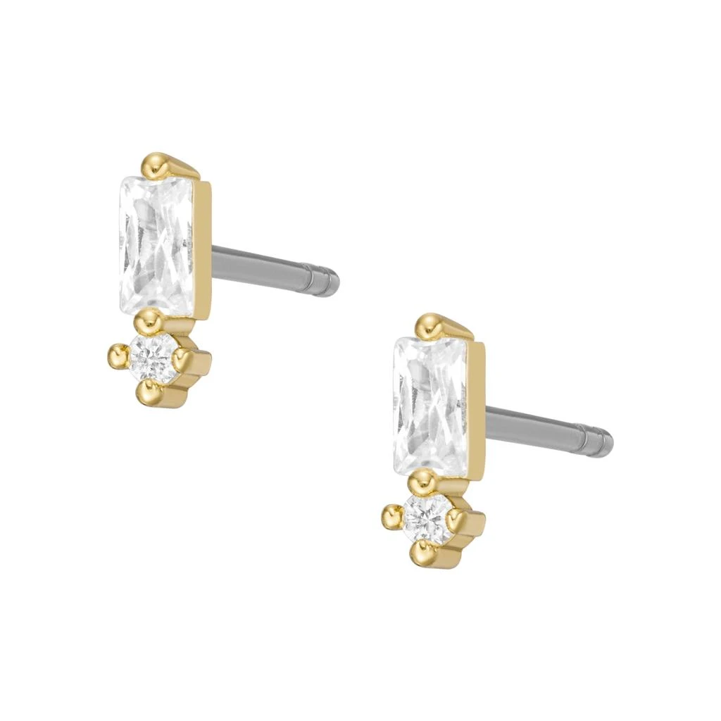 商品Fossil|Fossil Women's Hazel Gold-Tone Brass Stud Earrings,价格¥106,第1张图片详细描述