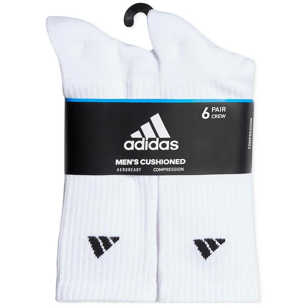 商品Adidas|Men's Cushioned Athletic 6-Pack Crew Socks,价格¥110,第2张图片详细描述