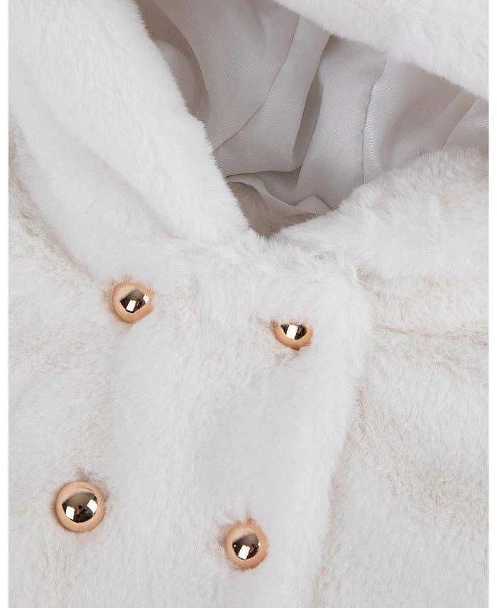 商品Tartine et Chocolat|Girls' Faux Fur Ecru Coat - Baby,价格¥815,第2张图片详细描述